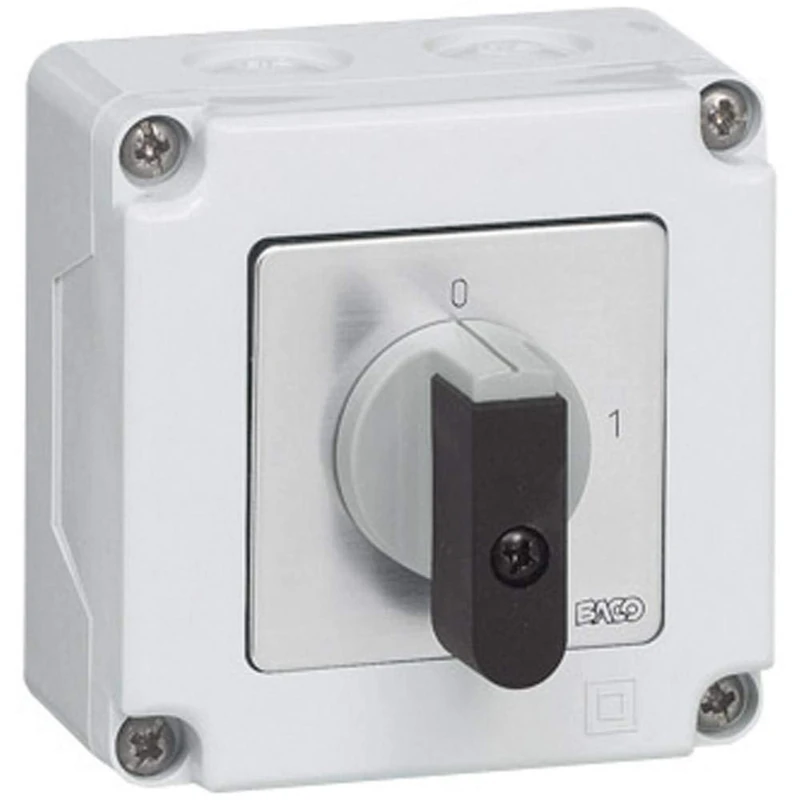 BACO BANB02AGQ NB02AGQ Load Isolator Switch 16A 1 x 90° Grey Black Pack of 1
