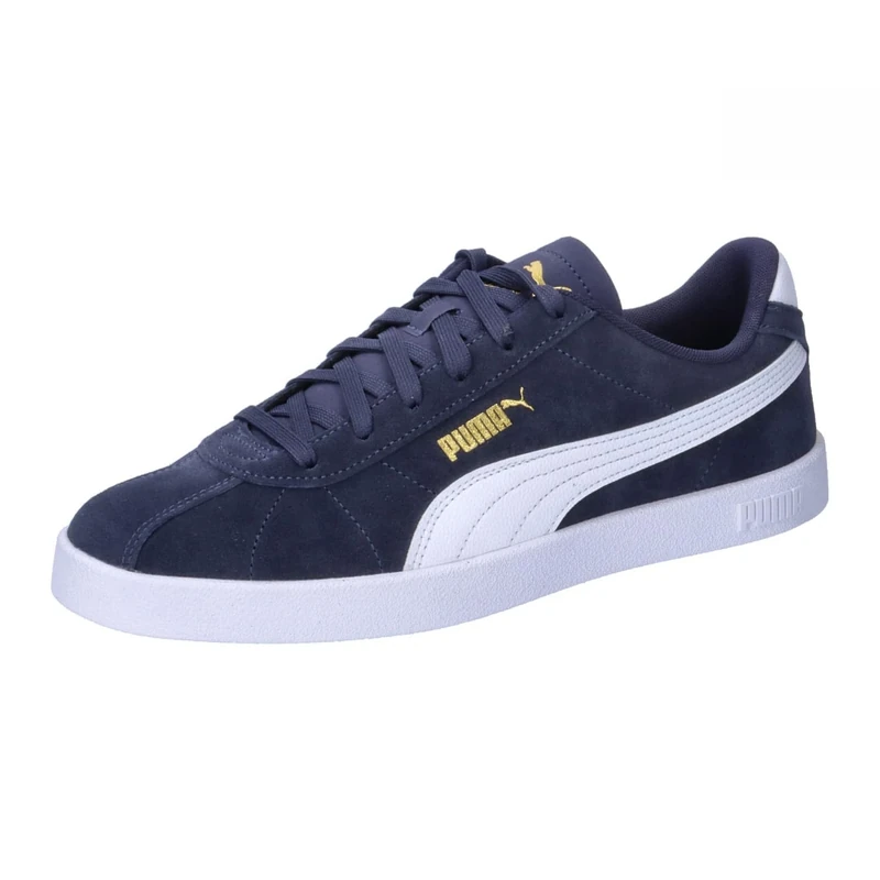 PUMA Unisex Club II Sneaker, Puma Navy Puma White Puma Gold, 4.5 UK