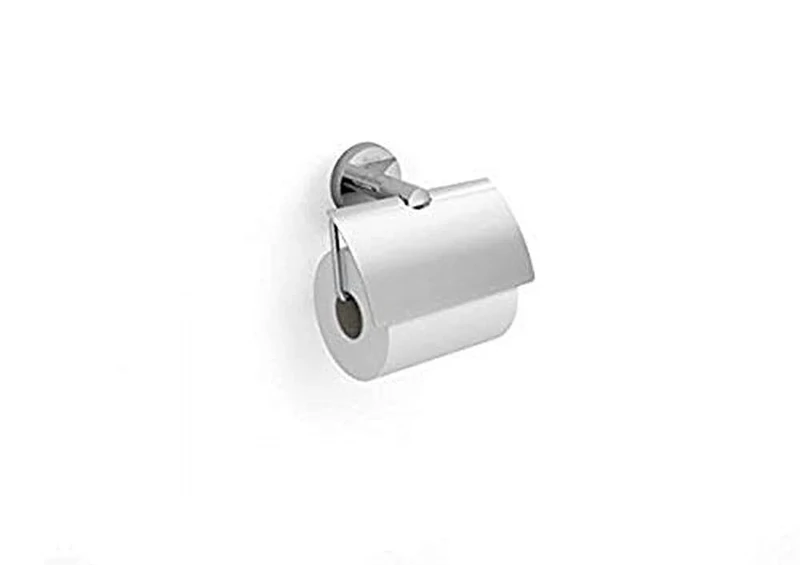 Roca Twin a81671300Toilet Roll Holder with Lid Chrome