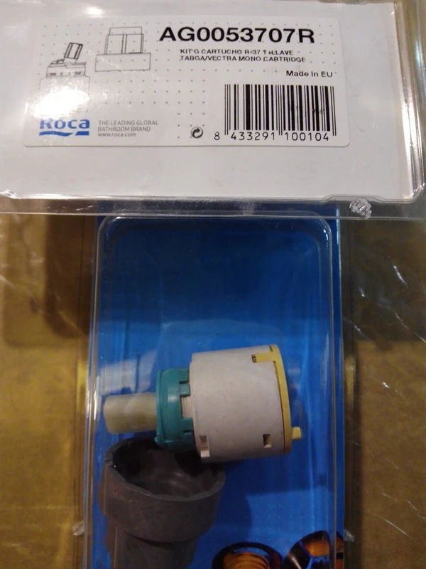 Roca Original Replacements – Kit G Cartridge R-37 T + Key (AG0053707R) – Original Replacement taps. - Image 1