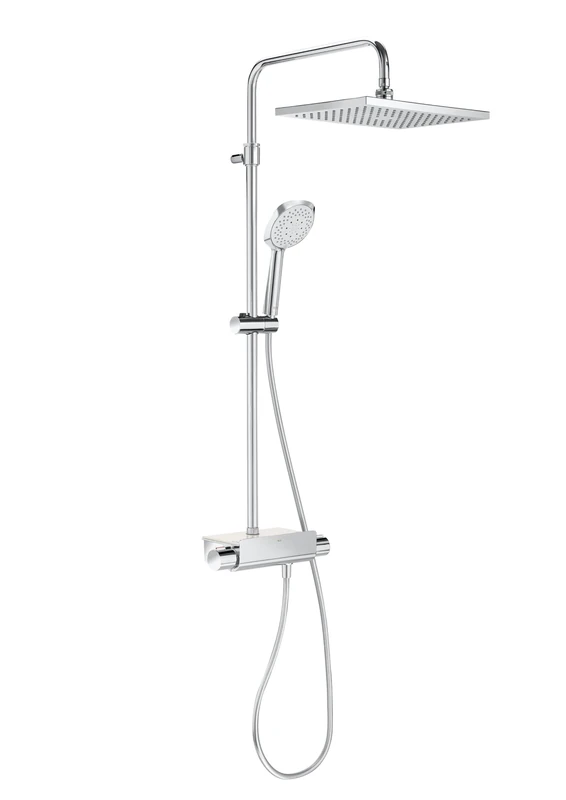 Roca Deck a5 a9 °C88 °C00 Thermostatic Shower Column - T SQUARE CHROME