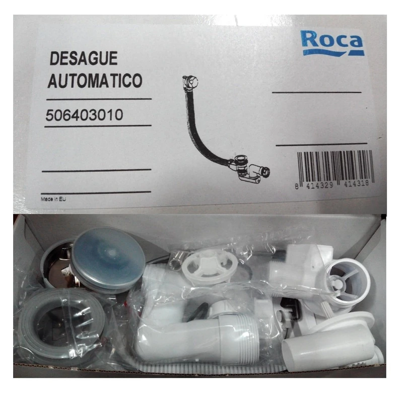 Roca a506403010 - Drain Autom POLIPR Bathtub Chrome Spare - Bathtub Whirlpool acero-acrilicas-hierro Cast - Drain