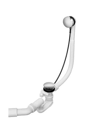 Roca A506404600 - Drainpipe Diameter: 52, Automatic with Siphon Bathtub Replacement - Hydromassage Steel - Acrylic - Cast Iron