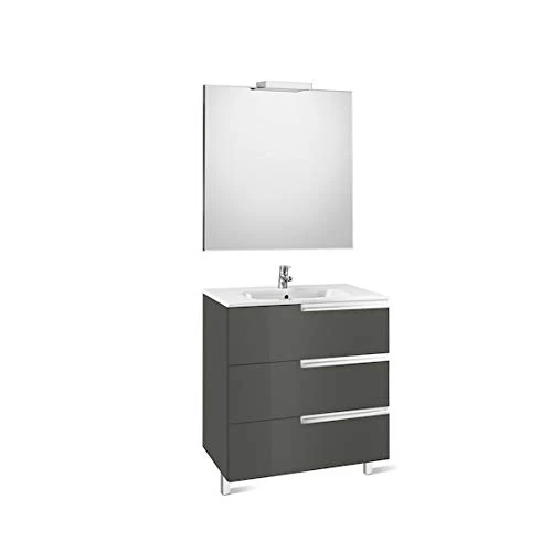 Roca A855829153 Victoria N Ant Grey Bathroom Furniture 900 mm