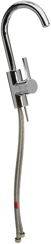 Roca Targa A5A4060C00 Basin Mixer Tap with Side Handle, Automatic Drain, Cold Start