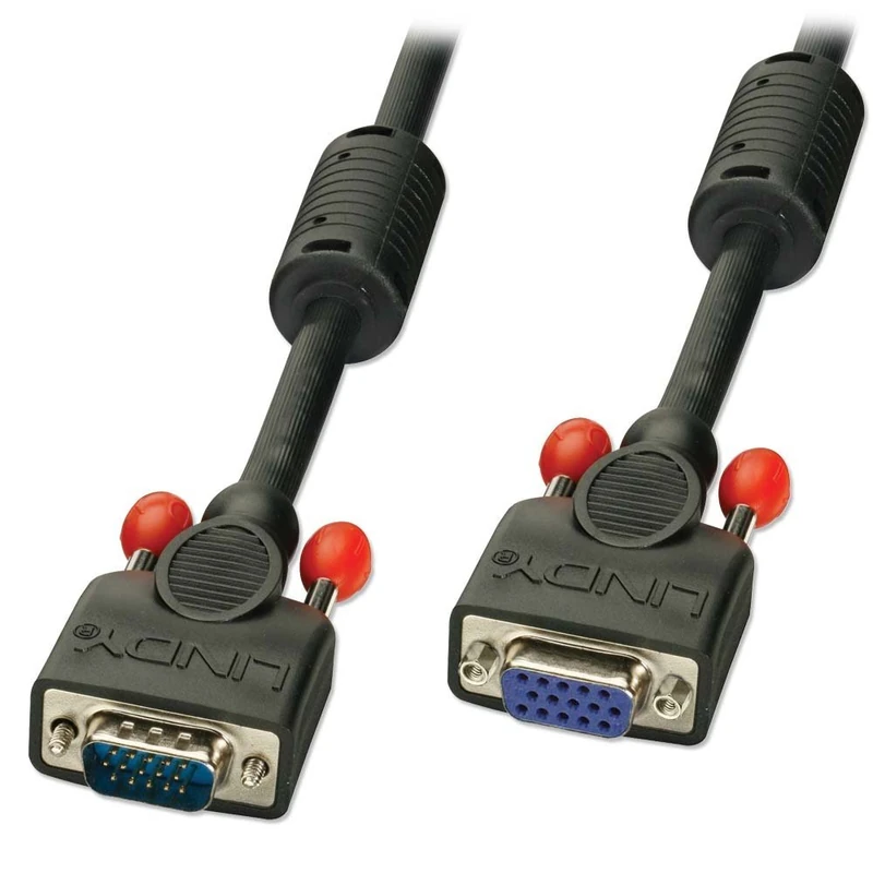 LINDY 10m Premium SVGA Monitor Extension Cable, Black - Image 1