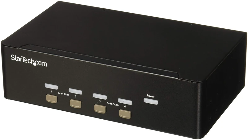 StarTech.com 4 Port VGA KVM Switch - Dual VGA - Hot-key & Audio Support - 1920x1200 KVM Switch - KVM Video Switch (SV431DVGAU2A)