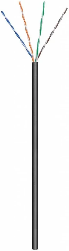 goobay 57196 CAT 5e Outdoor Network Cable, U/UTP, Black, 100m Cable Length