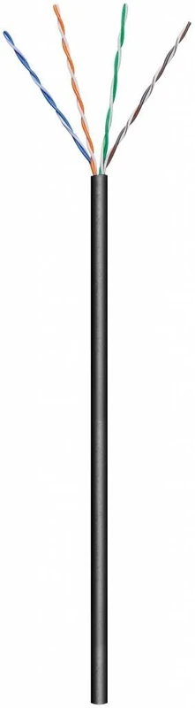 Goobay 57198 CAT 5e Outdoor Network Cable, U/UTP, Black, 100m Cable Length