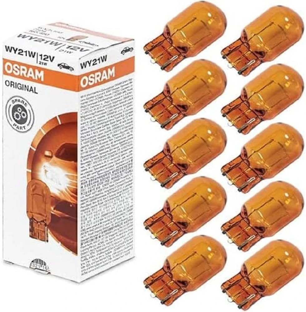 Osram 7504 Lamp with Glass Wedge Bases for Cars, pack of 1