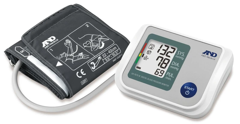 A&D Medical UA-767S-W Blood Pressure with Wide Range Cuff and AFib screening