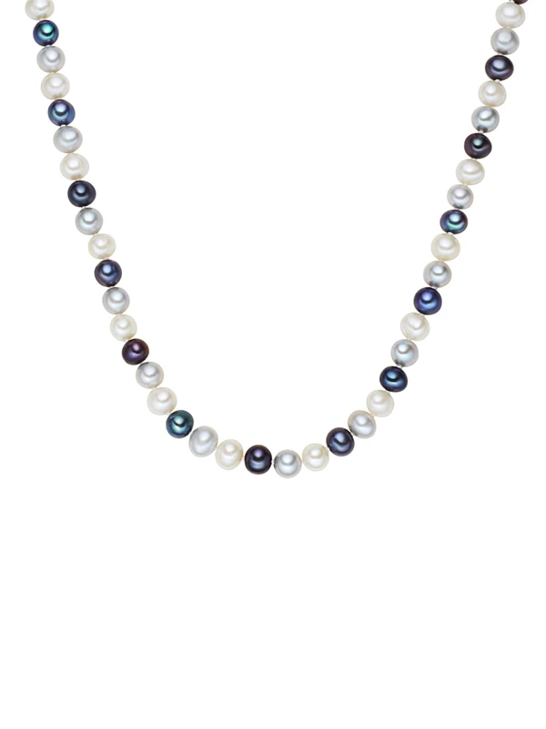 Valero Pearls Female 925/- Sterling Silver Pearl Chain - Image 1