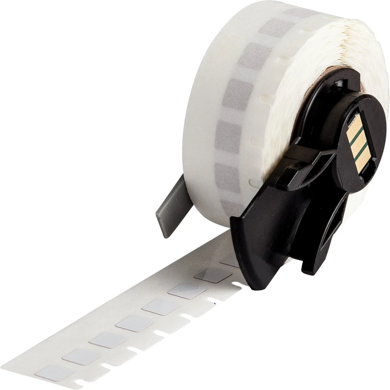 Brady PTL-1-727 Label, High Temperature Polyimide, 0.250" W x 0.250" H (6.350 mm W x 6.350 mm H), White (Pack of 750)