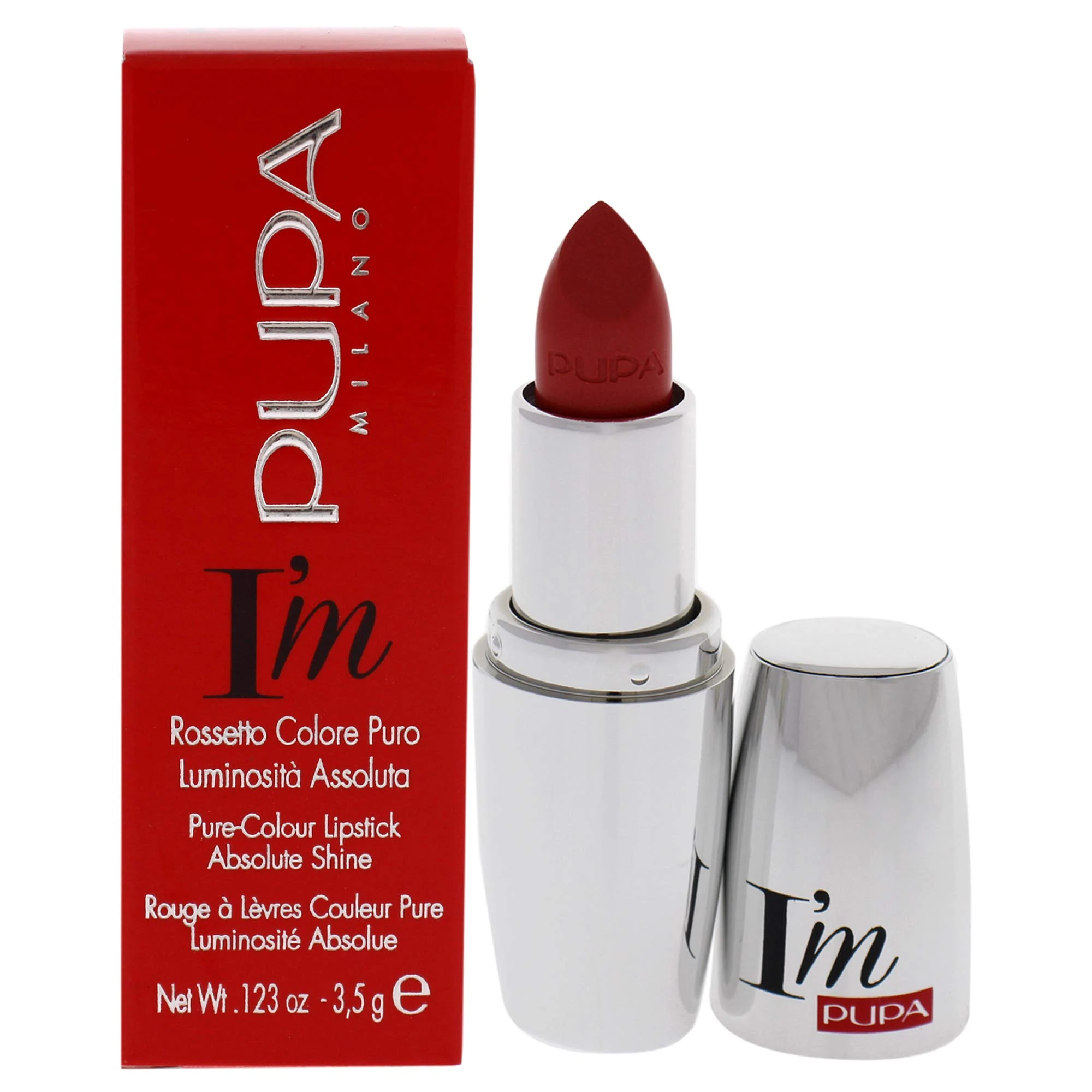PUPA Milano I'm Pure Colour Lipstick Absolute Shine, Frosted Apricot 3.5 g