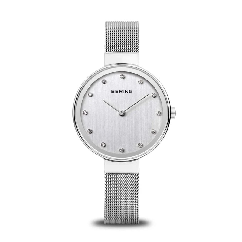 BERING Women Analog Quartz Classic Collection Watch with stainless steel Strap and Sapphire Crystal 12034-000