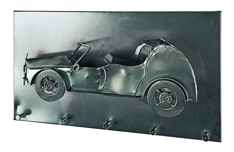 HAKU Wardrobe Dark Chrome, Metal - Dim.: W 35 cm X H 20 cm X D 10 cm, Style: Industrial - Image 1