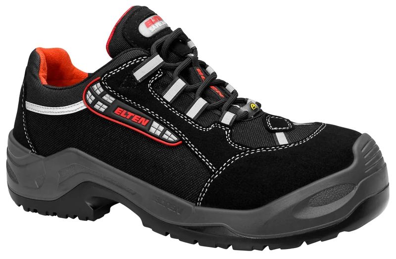 Elten 728551-39 Safety Shoes "Sanex AL" ESD S3, Black/Grey, 5.5 UK (39 EU) - EN safety certified
