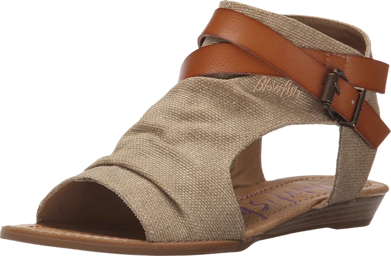 Blowfish Malibu Women's Balla Wedge Sandal, Desert Sand Rancher Canvas/Dyecut, 5.5 UK - Image 1
