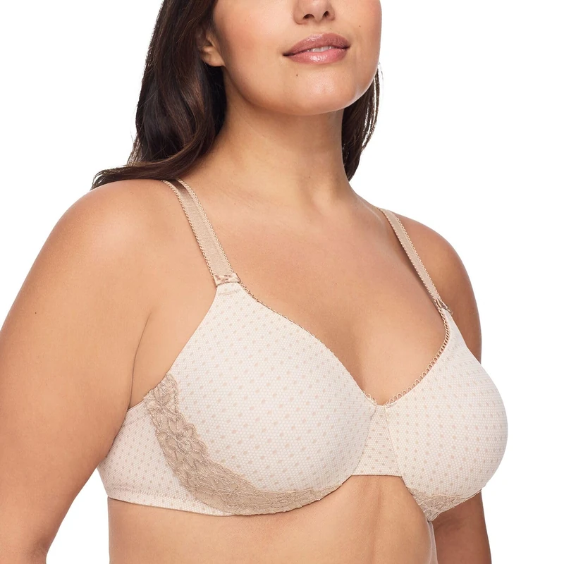 Olga Women's Full Coverage, Bodytone Lace Dot Print, 40C