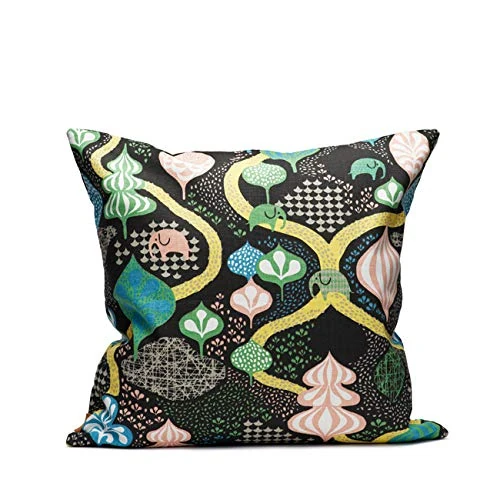 Decoration Cushion 50 cm x 50 cm - Saga Forest - Black/Multi