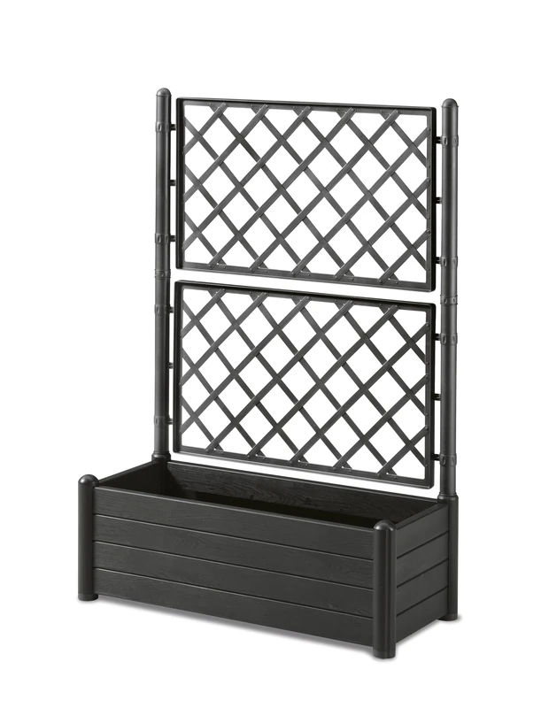 Stefanplast Italy tray with espalier, plastic, rectangular, 100 x 43 x H. 142 cm anthracite