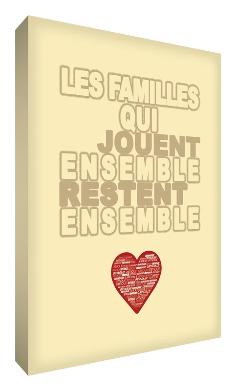 Feel Good Art Canvas on Frame Family - Image 1