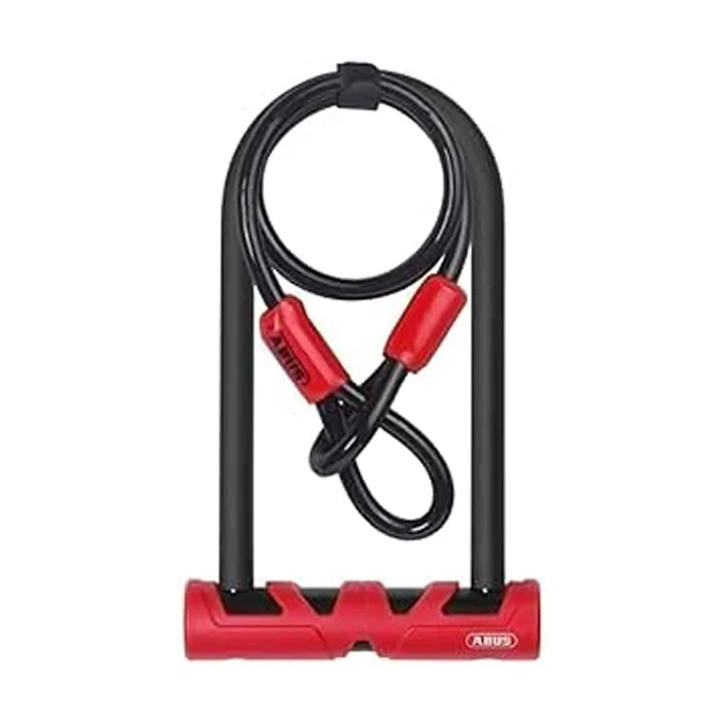 ABUS Ultimate 420 U-lock + USH holder + Cobra 10/120 security cable - Bike lock set - security level 12 - Black/Red