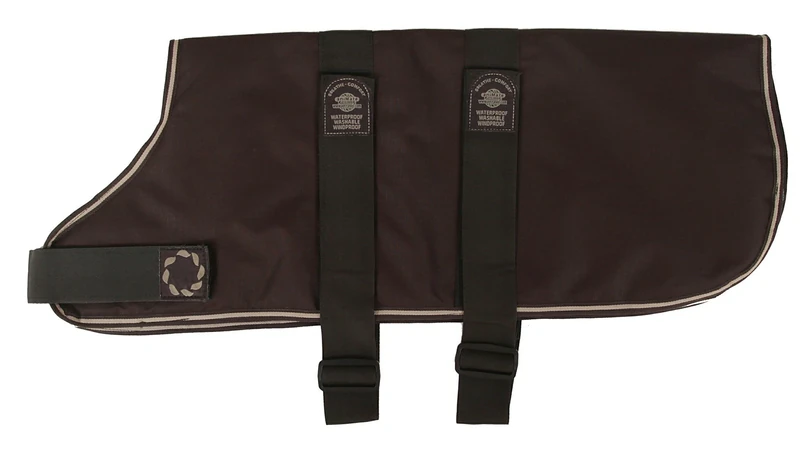 Outhwaite Padded with Adjustable Strap Dog Coat, 30-inch, Brown