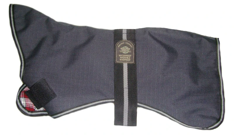 Outhwaite Padded Greyhound Dog Coat, 28-Inch, Grey