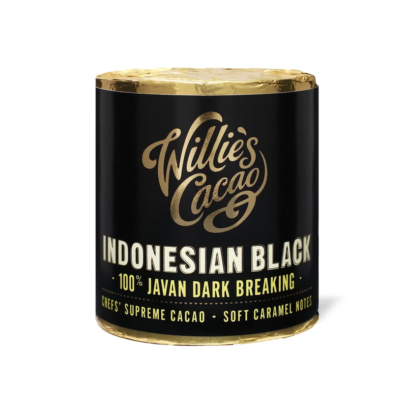 Willie's Cacao - 100% Cacao - 100% Javan Dark Breaking cacao - Caramel notes - 180g x 6 - For cooking, baking, drinks - Vegan & No Added Sugar