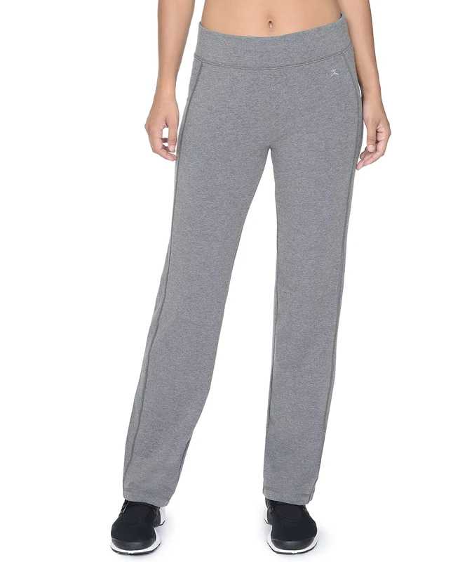 Danskin Women's Sleek-Fit Yoga Pant - Grey - Medium