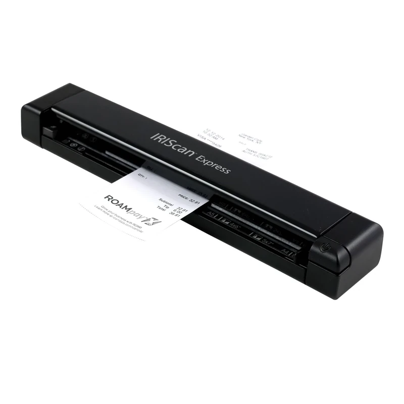 IRIScan - Express 4 | Portable Scanner | Compatible With Windows/Mac/Linux | Scan Documents, Photos, Business Cards | Ultra Fast | Black