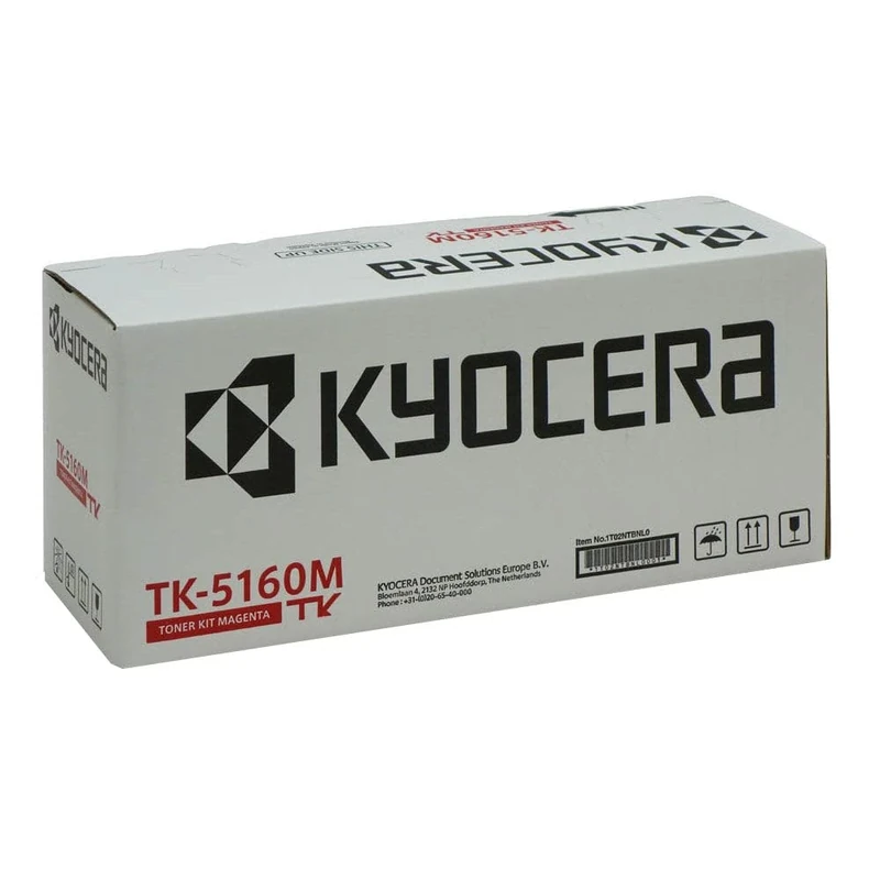 Kyocera TK-5160M Toner Magenta, 12.000 Pages, Original Premium Printer Cartridge 1T02NTBNL0 for ECOSYS P7040cdn