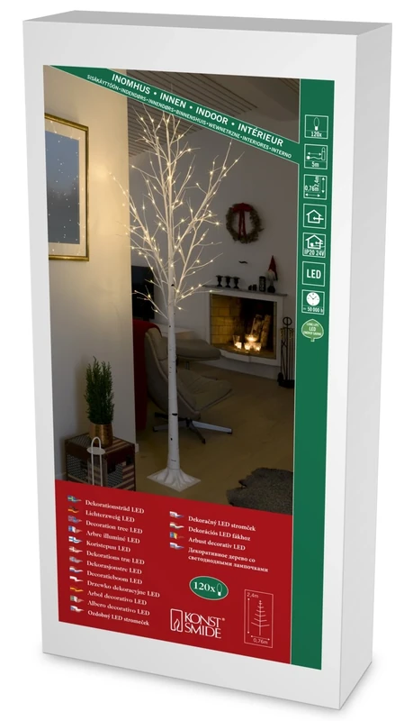 Konstsmide LED Decoration, Plastic/Metal/Copper, White