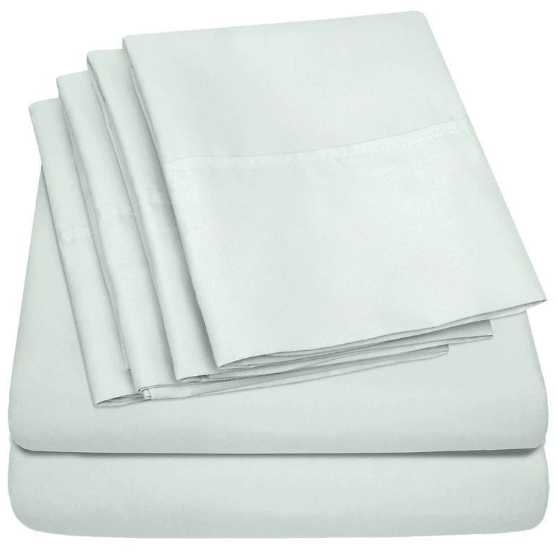 King Size Bed Sheets - 6 Piece 1500 Supreme Collection Fine Brushed Microfiber Deep Pocket King Sheet Set Bedding - 2 Extra Pillow Cases, Great Value, King, Mint(Pack of 1)