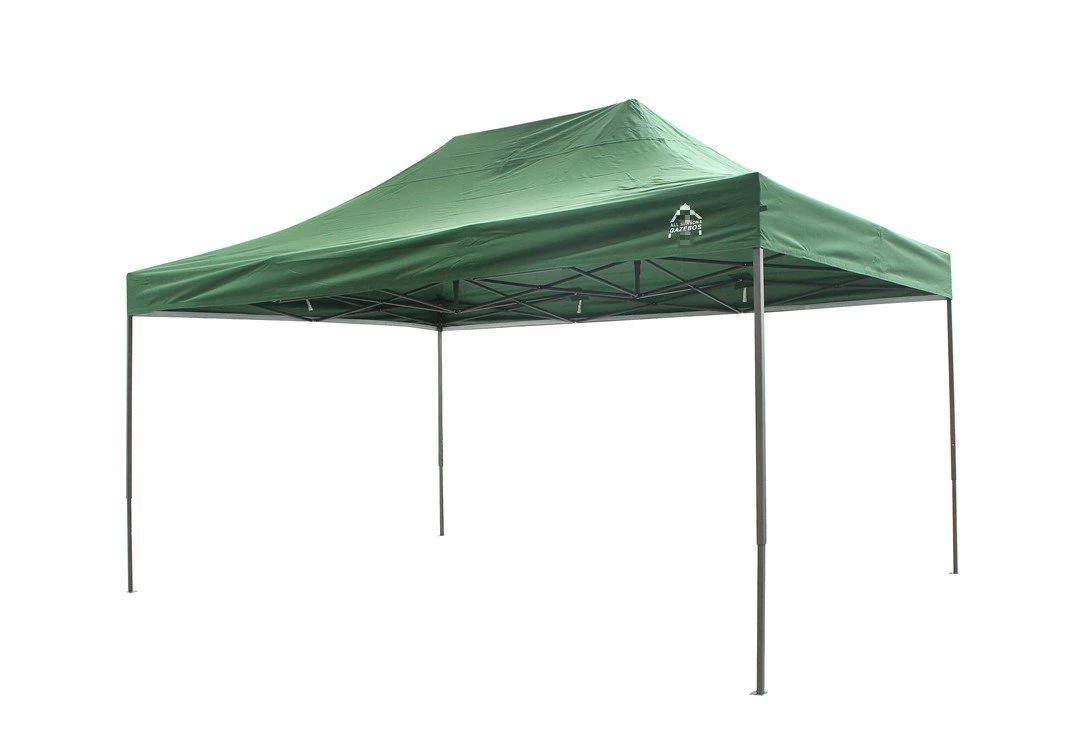 All Seasons Gazebos 3x4.5m Pop Up with Accessories | Heavy Duty, Fully Waterproof, High-Grade Materials (Green)