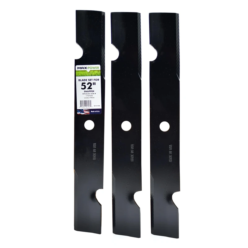 MaxPower 561310 Blade Set for 52" Cut Snapper Replaces 1737252BZ/1737252/DIY #2003
