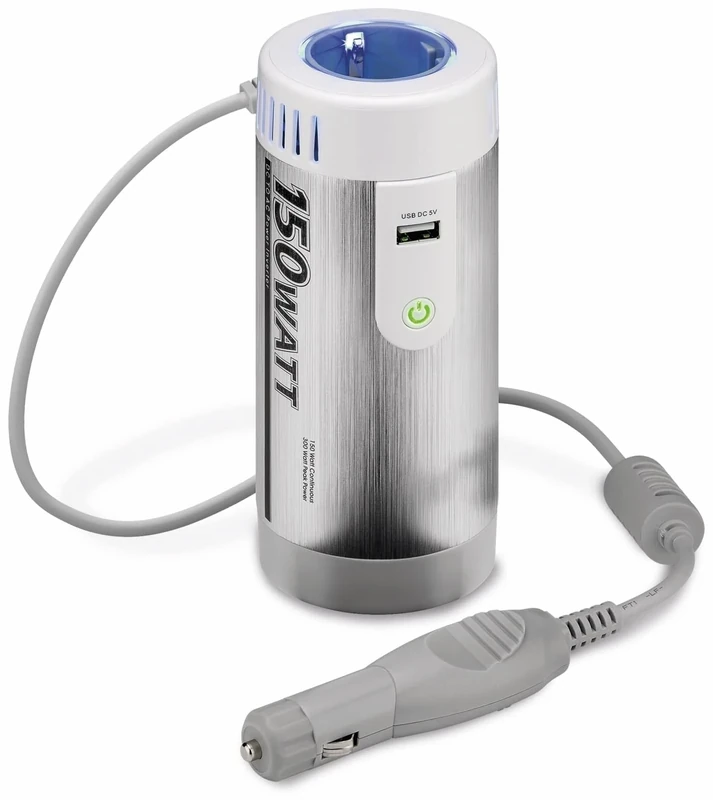 Goobay 67920 Inverter Soft Start Modified Sine Wave 12 Volt, Silver