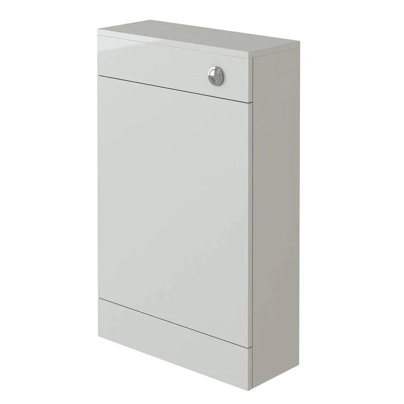 VeeBath NMWC52 Sphinx/Sobek Back to Wall BTW Bathroom Toilet WC Concealed Cistern Furniture Unit-500 x 200mm, High Gloss White (Flat Pack)