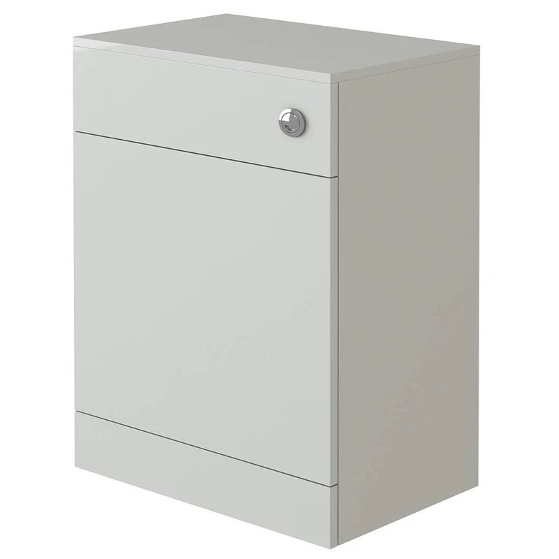 VeeBath NWC633 Linx BTW Back to Wall WC Toilet High Gloss White Bathroom Furniture Concealed Cistern Cabinet Unit - 600 x 330mm