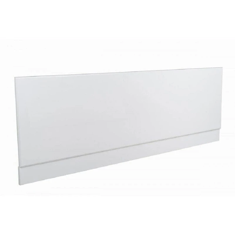 VeeBath Linx Universal Front Side Bath Panel White Gloss Moisture Resistant Wooden MDF with Adjutable Plinth - 1600mm