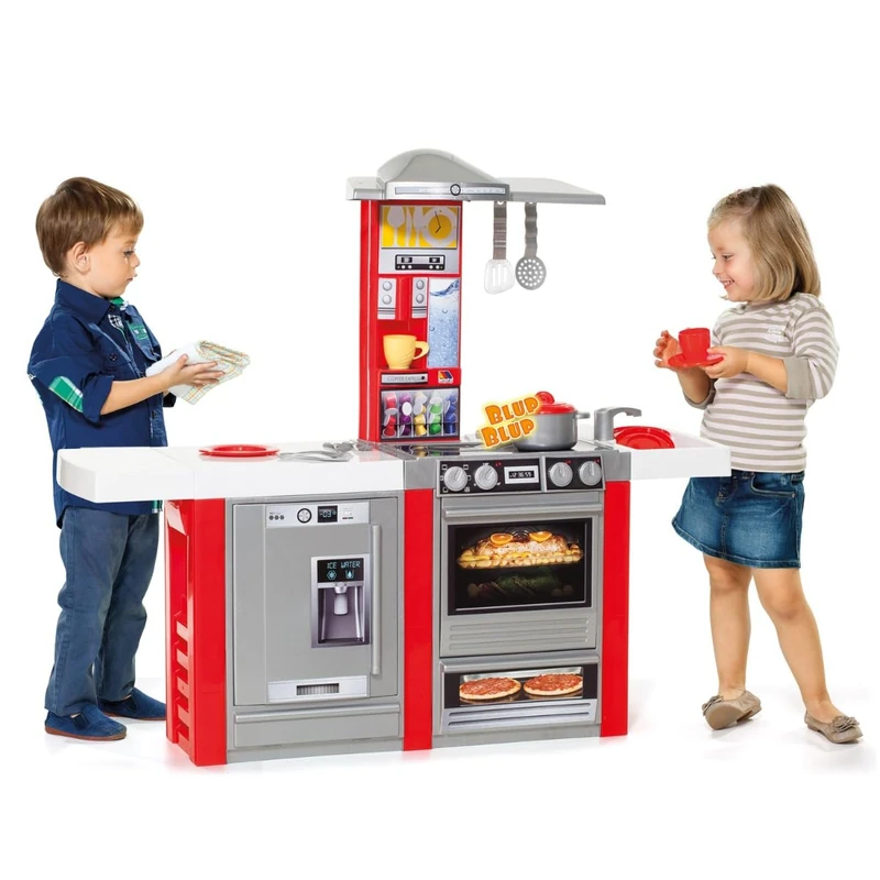 MOLTO - Kitchen Set, Children's Role Play Pretend Set Toy, Red (15166)