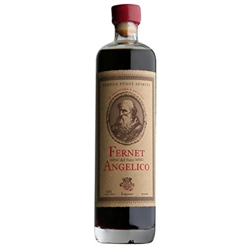 Tempus Fugit Fernet del Frate Angelico Bitters, 70cl, 44% ABV, Liqueur Made with Saffron, Bittersweet Go-To- Sipper or For Delicious Cocktails