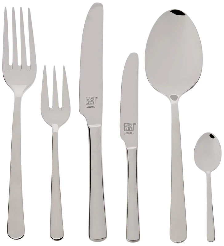 Zwilling Nova Cutlery Set of Table 42 Pieces, Silver, 35 x 25 x 10 cm