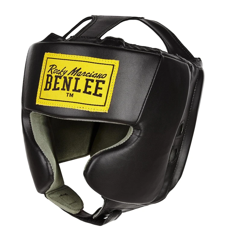 BENLEE Rocky Marciano Unisex Youth MIKE JUNIOR Artificial Leather Head Guard, Black