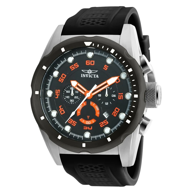 Invicta Speedway 20305 Men's Watch - Waterproof - Analogue - Quartz Movement - stainless steel with Black dial - 50mm