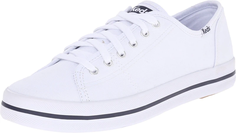 Keds Women's Kickstart Seasonal Solid Sneaker, White White 10, 3 UK - Image 1