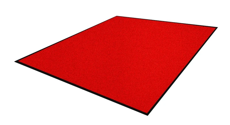 Andersen 1959761 2452# Nylon Fibre Interior Floor Mat, Classic Impressions Solid, 830gr/M2, 75 cm Width x 85 cm Length, Red