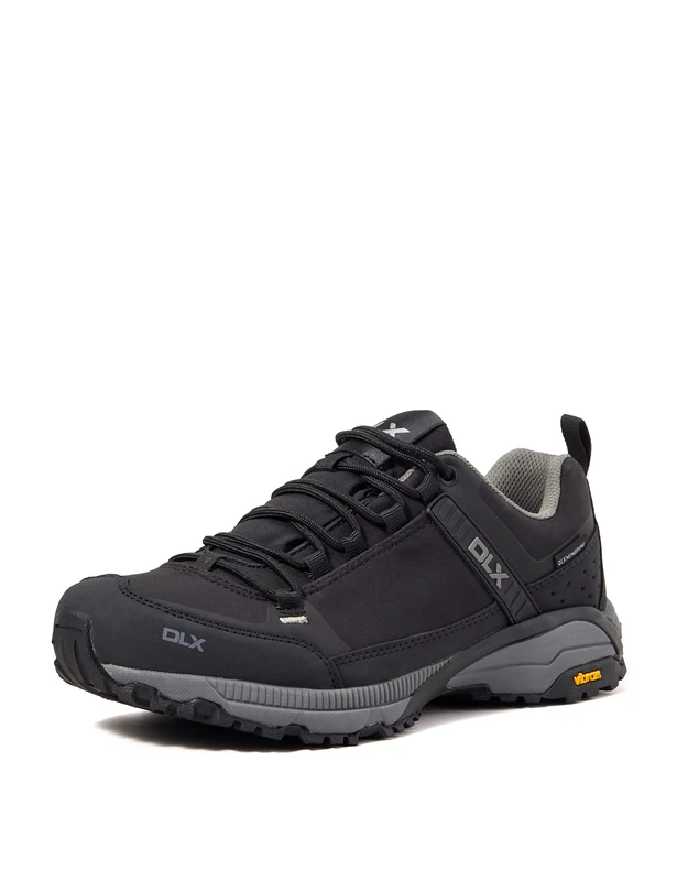 DLX Mens Waterproof Trainers Breathable Hiking Shoes Black - Image 1