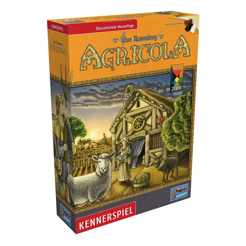 Agricola-Kennerspiel: MIT HOLZTIEREN / 1-4 SPIELER / SPIELDAUER CA. 90 MINUTEN